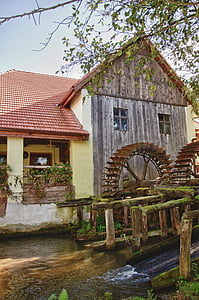 Mill, roda, Sungai