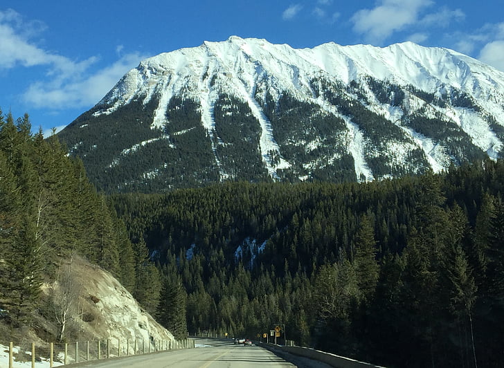 mountaintop, сняг, пейзаж, природата, зимни, живописна, планински
