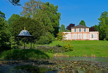 Prince-emil-garden, Darmstadt, Hesse, Germania, primavara, Parcul, gradina