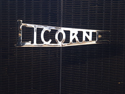 Licorne, logotip, l'automòbil, text, signe, emblema, graella del radiador