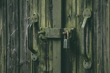 kunci, pintu, keselamatan, masuk, rumah, membuka, kayu