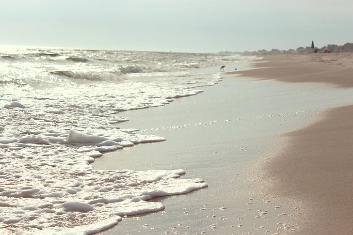 pessoa, tendo, foto, corpo, água, praia, areia