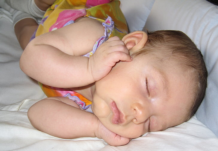 novorojenčka, spi, spanja, razpis, ostalo, sanje, otrok
