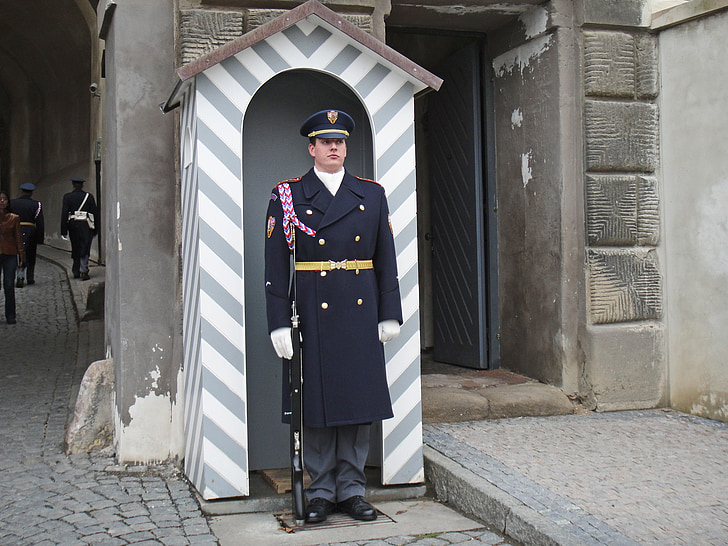 Praga, esperar, watchkeeping, Monitor, República Txeca, soldat, s'espera