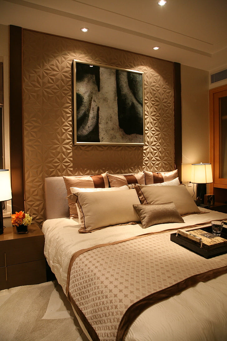 real estate, sample room, hainan, bedroom, bed, luxury, indoors