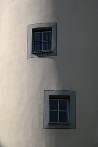 vinduet, Tower-vinduet, tårnet, Castle großlaupheim, laupheim, slottet, bygge
