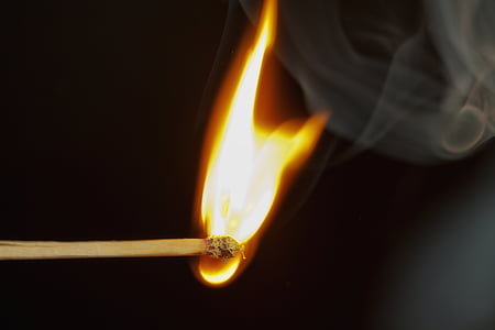 match, fire, close, burn, matches, kindle, flame
