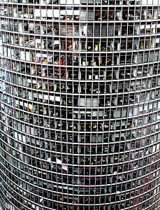 arranha-céu, fachada de vidro, escritórios, Berlim, sede da empresa, companhia, Deutsche bahn corporativo central
