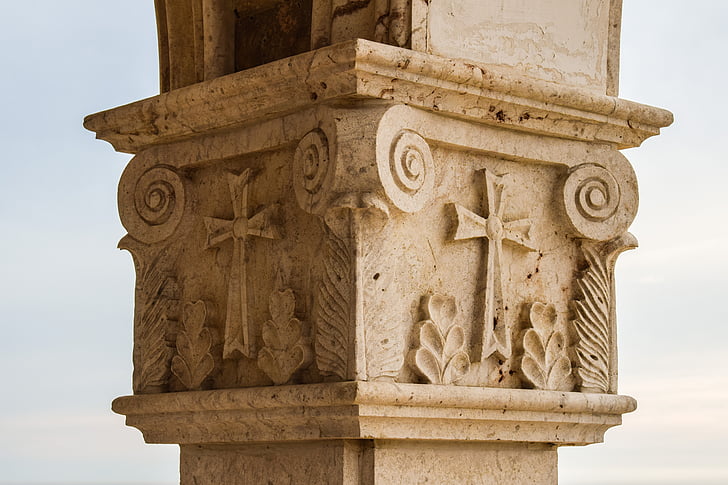 стълб, колона, Църква, архитектура, религия, кръст, християнството