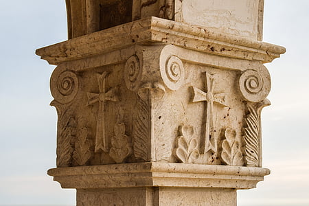 柱, 列, 教会, アーキテクチャ, 宗教, クロス, キリスト教