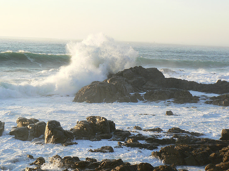valovi, stijene, more