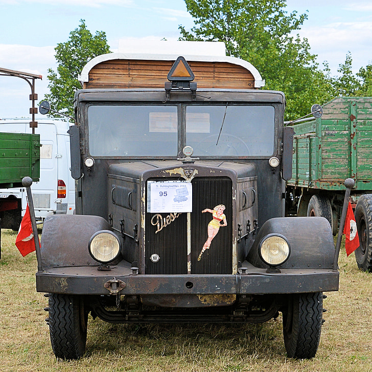 truk, lama, secara historis, Faun, Kekaisaran Jerman, kendaraan komersial, truk tua
