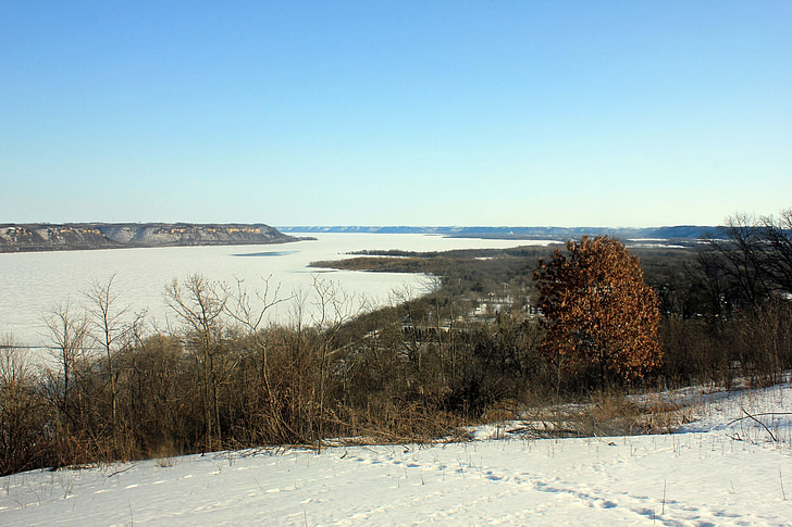 Râul, Mississippi, peisaj, pitoresc, Parcul de stat Frontenac, Minnesota
