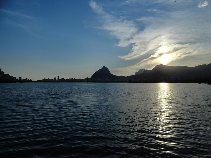 Rio de janeiro, vijver, Lagoa rodrigo de freitas, Brazilië