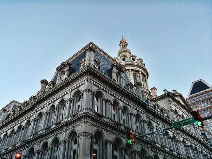 Baltimore, City hall, thành phố, Trung tâm thành phố, tòa án, Lexington, Maryland