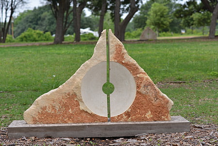 alvo, escultura, Austin, pedra, arte