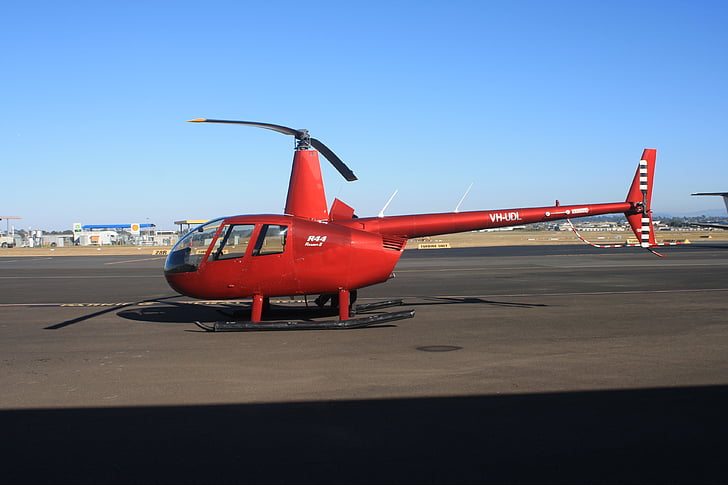 helikopter, Robinson, R44, Airfield, Chopper, repülőgép, r-44