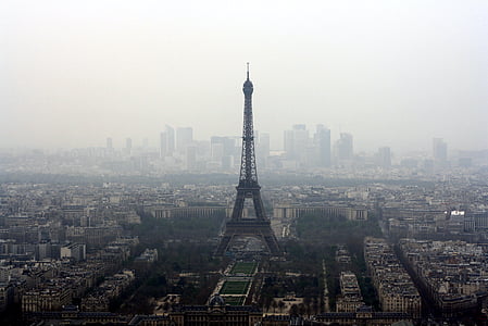 edificios, ciudad, paisaje urbano, Francia, París, Skyline, urbana