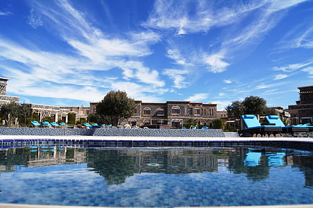 Spa, Oman, Jabel al akhdar, piscine, Sky, voyage, détente