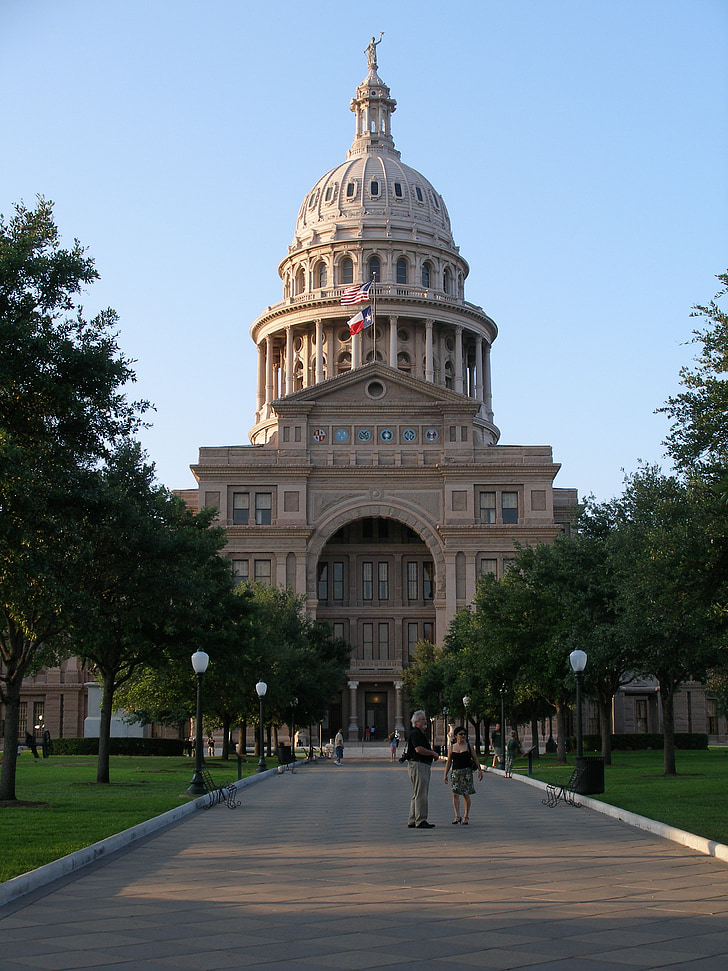 Austin, Capitole de l’État, architecture classique, architecture, bâtiment