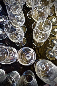 酒杯, 玻璃, 形状, 庆祝活动, 香槟, 一方