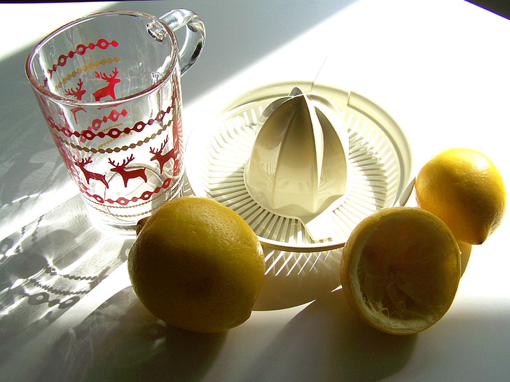 Zitrone, gelbe Früchte, Licht Schatten, Still-Leben