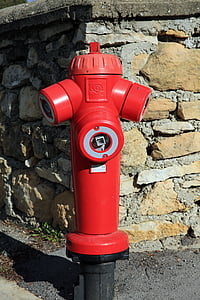 terminál oheň, mestský mobiliár, červená, zabezpečenia, požiarneho hydrantu