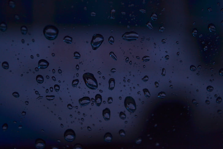 raindrops, glass, background, water, rain, wet