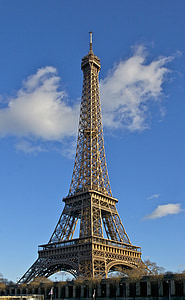 Eiffeltårnet, skyline, monument, romantisk, turisme, reise, turist