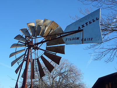 windmill, rustic, folsom, california, axtell