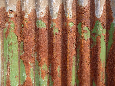 green, rust, corrugated, iron, tin, background, texture