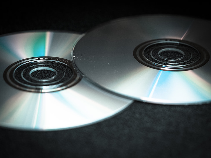 DVD, CD, vide, ordinateur, Digital, Silver, disque