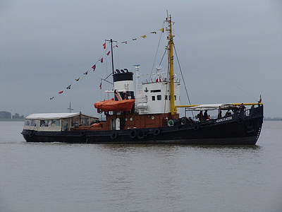 remolcador, vaixell, bota, Bremerhaven