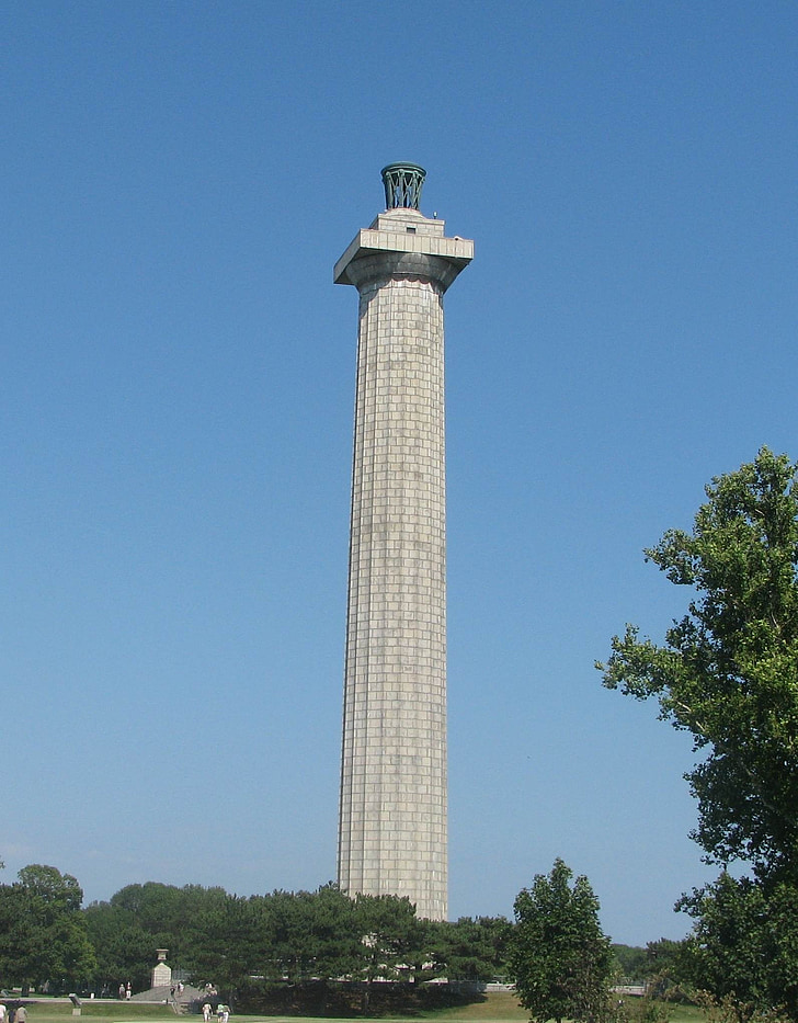 Perry's monument, Put-in-Bay, Památník, ostrovy, Ohio