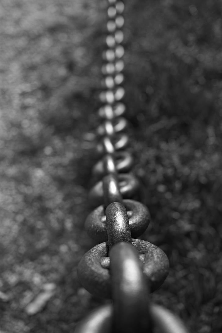 black-and-white, chain, iron, link, pattern, strong
