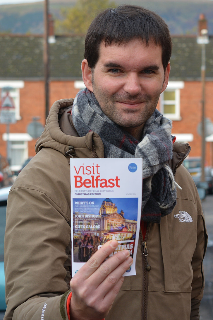gens, guide touristique, guide de voyage, homme, Tourisme, Belfast, hommes
