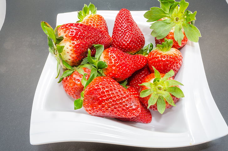 fraises, fruits, savoureux, Sweet, alimentaire, vitamines, fruits