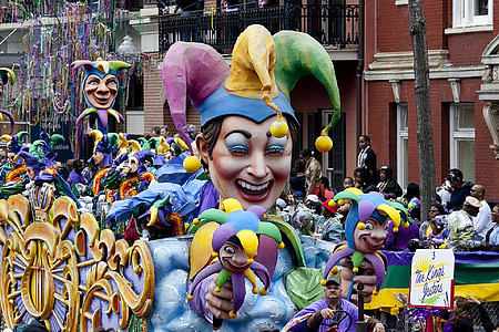 Mardi gras, New orleans, Festival, Carnaval, viering, masker, Louisiana