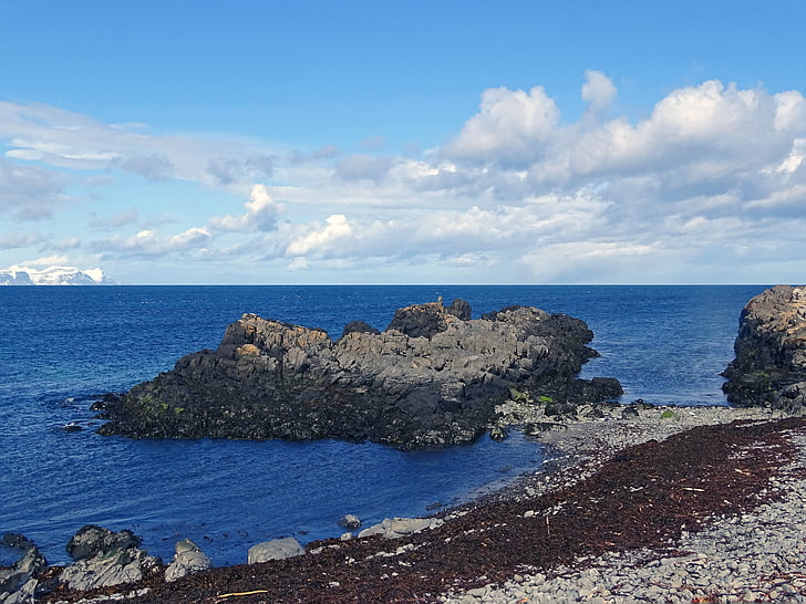 paisatge, Islàndia, Mar, oceà, Roca, pedres, Costa