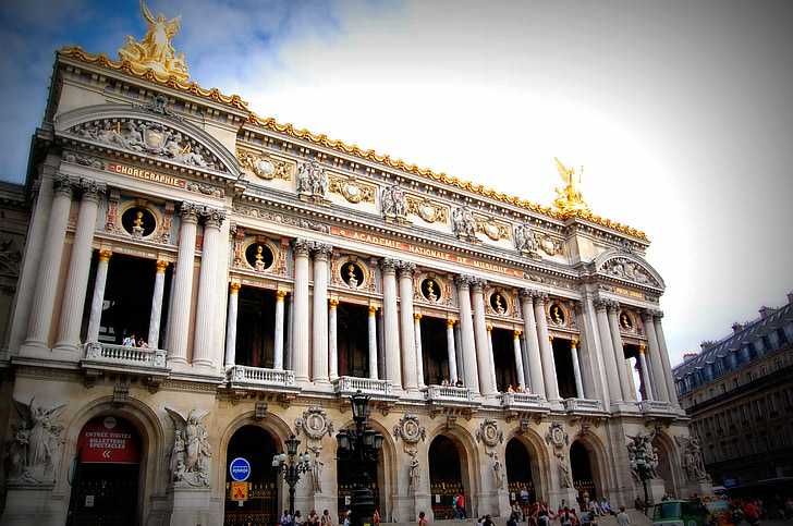 Párizs, Opera, zene, Franciaország, épület