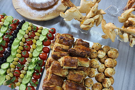 hrane, kuhinja, paradižnika, predjed, pita, kumare, turško hrano