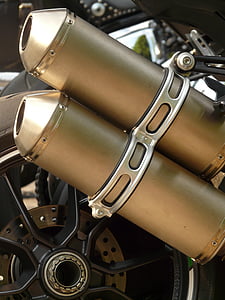 exhaust, exhaust pipes, motorcycle, metal, technology