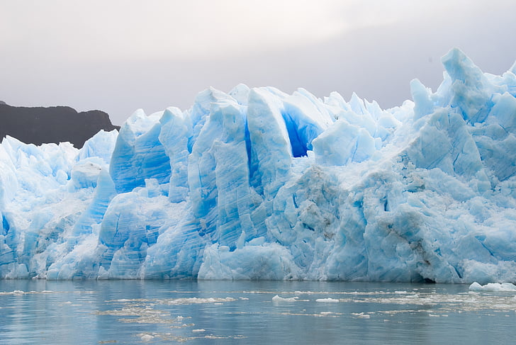 buzul, Patagonya, buz, doğa, Torres del paine, Şili, buzdağı - buz oluşumu