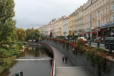 Karlovy vary, Sjekk republikk, Praha, byen, turisme, tsjekkisk, reise