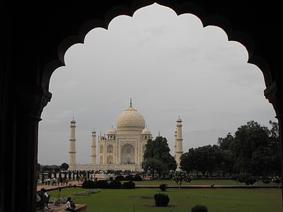 Taj mahal, Intia, Agra, Taj, minareetti
