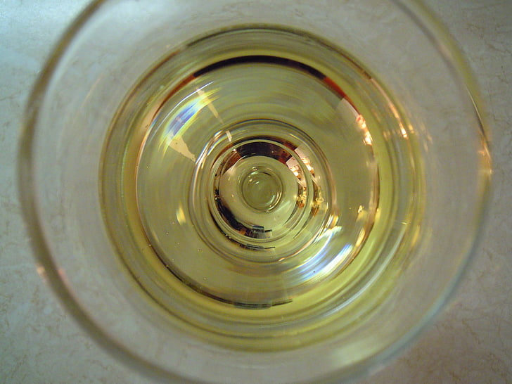 anggur putih, gelas anggur, minum, alkohol, kaca, barang pecah belah