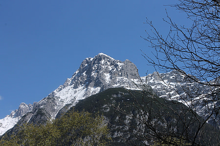 karwendel, 高山, 巴伐利亚, 山脉, 自然, 徒步旅行, 登山