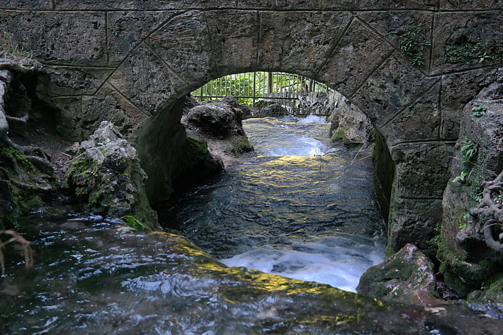 Bach, ponte, água, Cachoeira, Cachoeira de Urach, alb de Swabian, Urach
