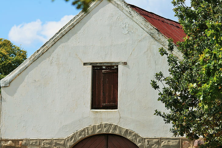 stodola, farma, budova, biela, Loft, dvere, uzávierky