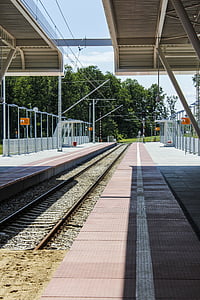 en, toget, spor, lufthavn, Lublin, Terminal, billetter